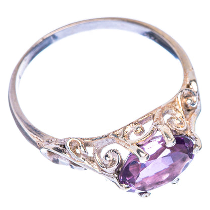 Faceted Amethyst Dainty Ring Size 8 (925 Sterling Silver) R1027