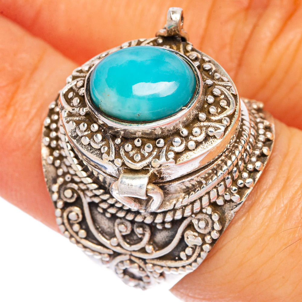 Poison Larimar Ring Size 6.5 (925 Sterling Silver) R1331