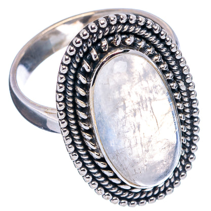Rainbow Moonstone Ring Size 6.5 (.925 Sterling Silver)