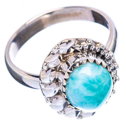 Larimar Ring Size 7 (925 Sterling Silver) R4588