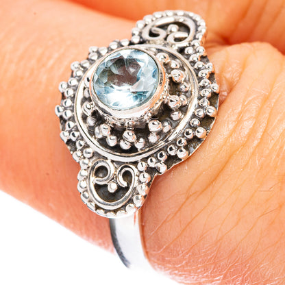 Value Blue Topaz Ring Size 6.75 (925 Sterling Silver) R3142