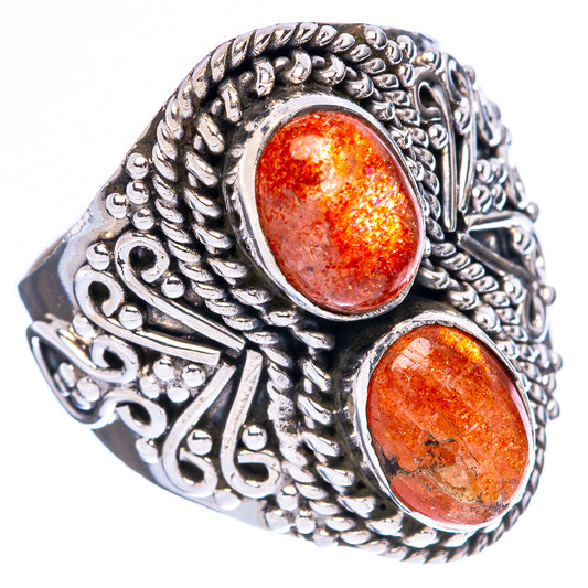 Sunstone Ring Size 7 (925 Sterling Silver) R4220