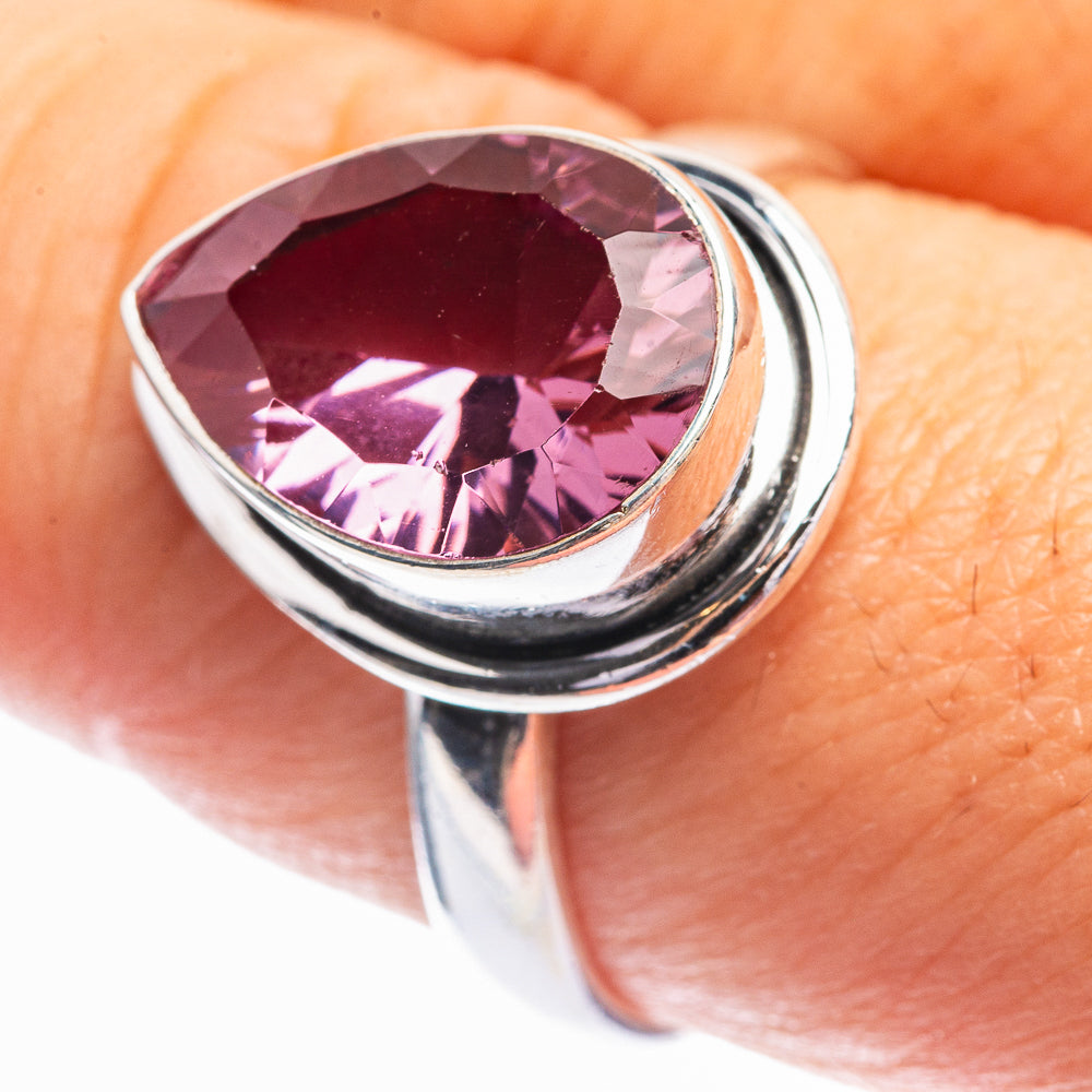 Faceted Alexandrite (Lab.) Ring Size 9 (925 Sterling Silver) R141983