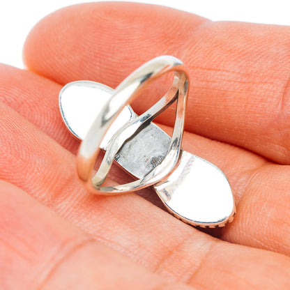 Spiderweb Turquoise Ring Size 8 (.925 Sterling Silver)