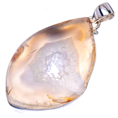 Geode Slice Pendant 1 7/8" (925 Sterling Silver) P40620