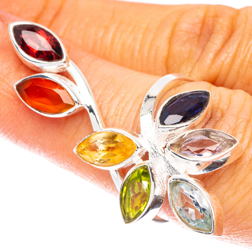 Chakra Leaf Dainty Ring Size 10 (925 Sterling Silver) R5295