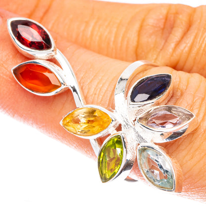 Chakra Leaf Dainty Ring Size 10 (925 Sterling Silver) R5295