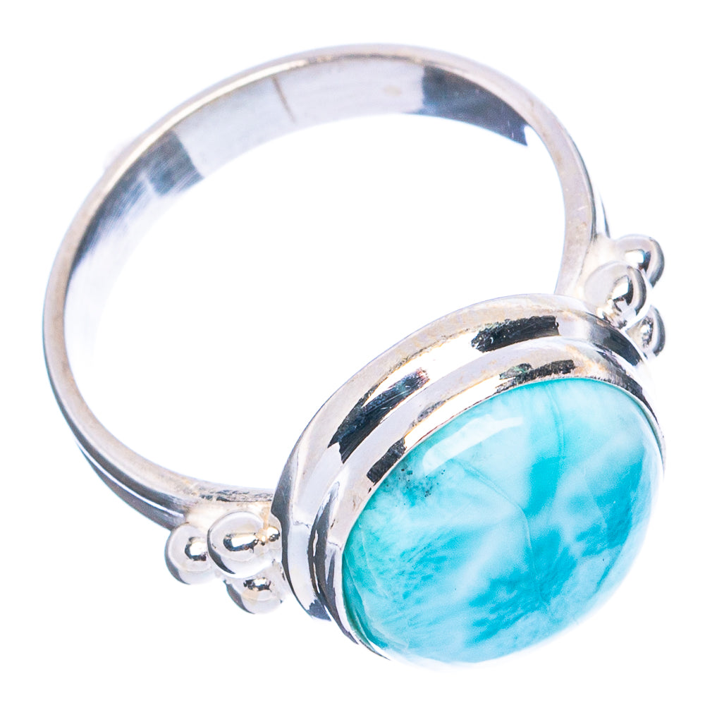 Rare Larimar Ring Size 6.5 (.925 Sterling Silver)