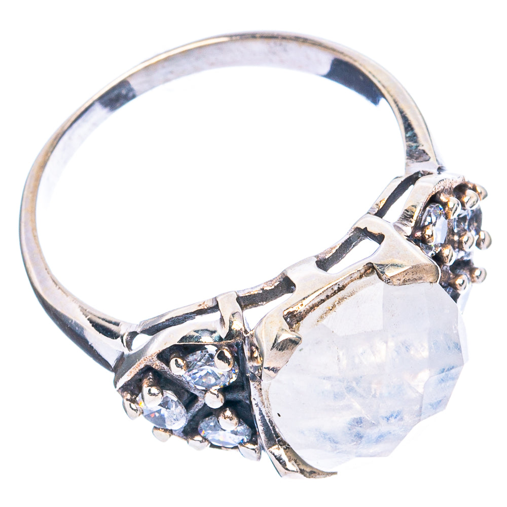 Rainbow Moonstone Ring Size 7 (925 Sterling Silver) R4740