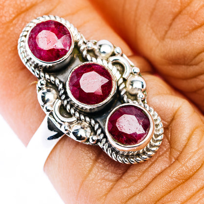 Ruby Ring Size 6.5 (.925 Sterling Silver)