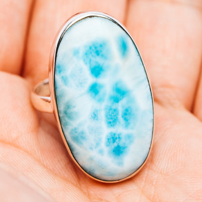 Larimar Ring Size 9.5 (.925 Sterling Silver)