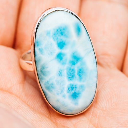 Larimar Ring Size 9.5 (.925 Sterling Silver)