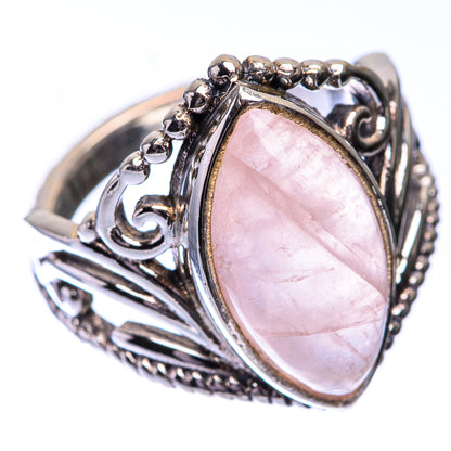 Rose Quartz Ring Size 6.25 (925 Sterling Silver) R140729