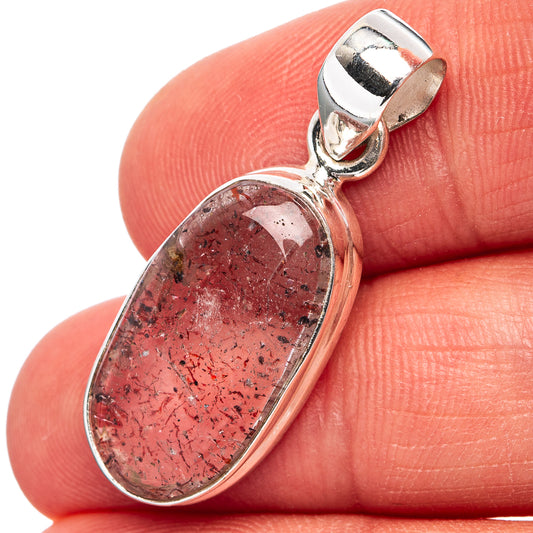 Orire Lucky Quartz Pendant 1 3/8" (.925 Sterling Silver)
