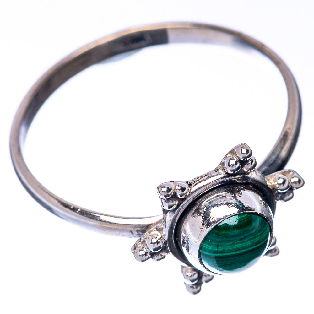 Malachite Dainty Ring Size 9.25 (925 Sterling Silver) R145251