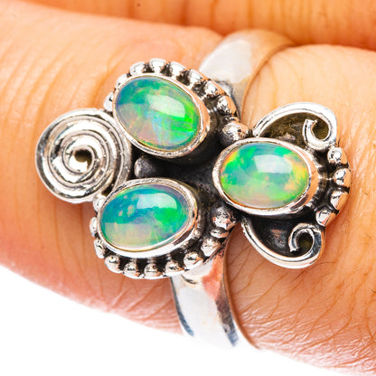 Rare Ethiopian Opal Ring Size 8.25 (925 Sterling Silver) R4341