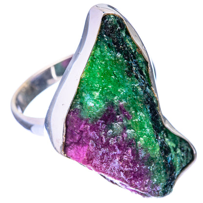 Large Raw Ruby Zoisite Ring Size 12.25 (925 Sterling Silver) R141378