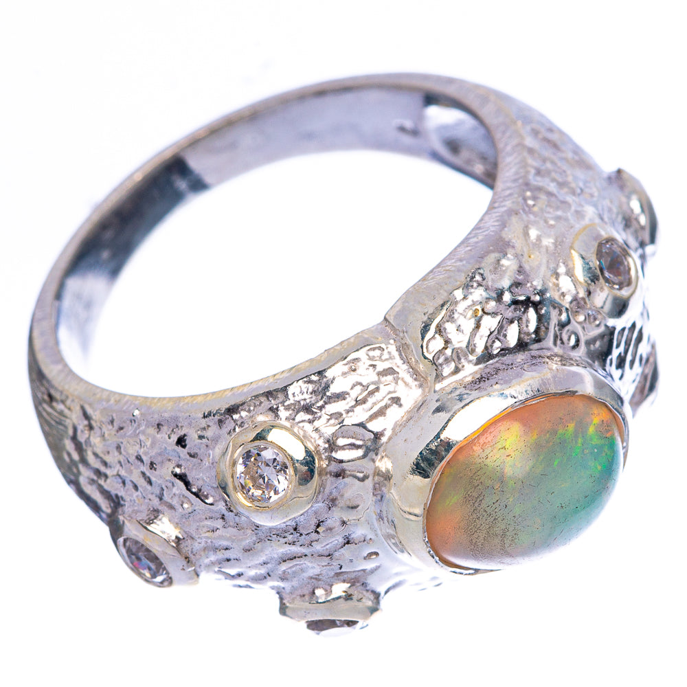 Rare Ethiopian Opal Ring Size 7.75 (925 Sterling Silver) R146036