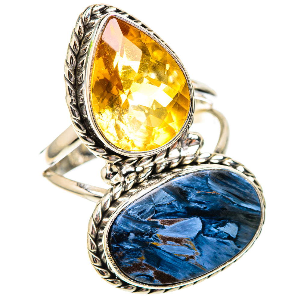 Large Pietersite, Citrine Ring Size 9 (925 Sterling Silver) RING137929