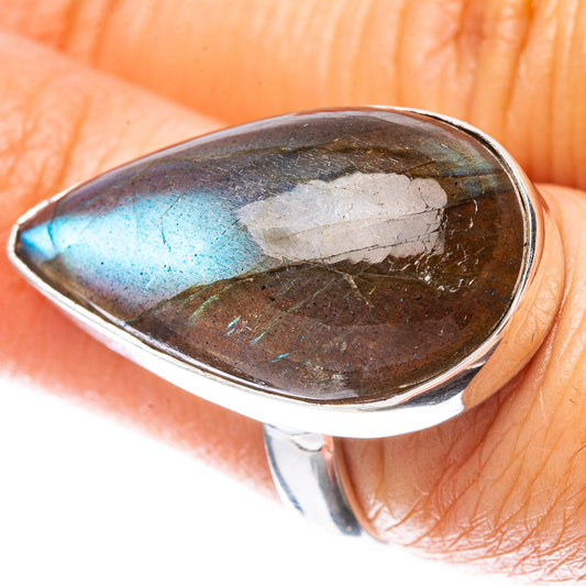 Labradorite Ring Size 7 (925 Sterling Silver) R4137