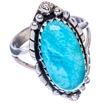 Large Larimar Ring Size 7 (925 Sterling Silver) R144830