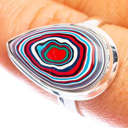 Fordite Ring Size 8.5 (925 Sterling Silver) R142425