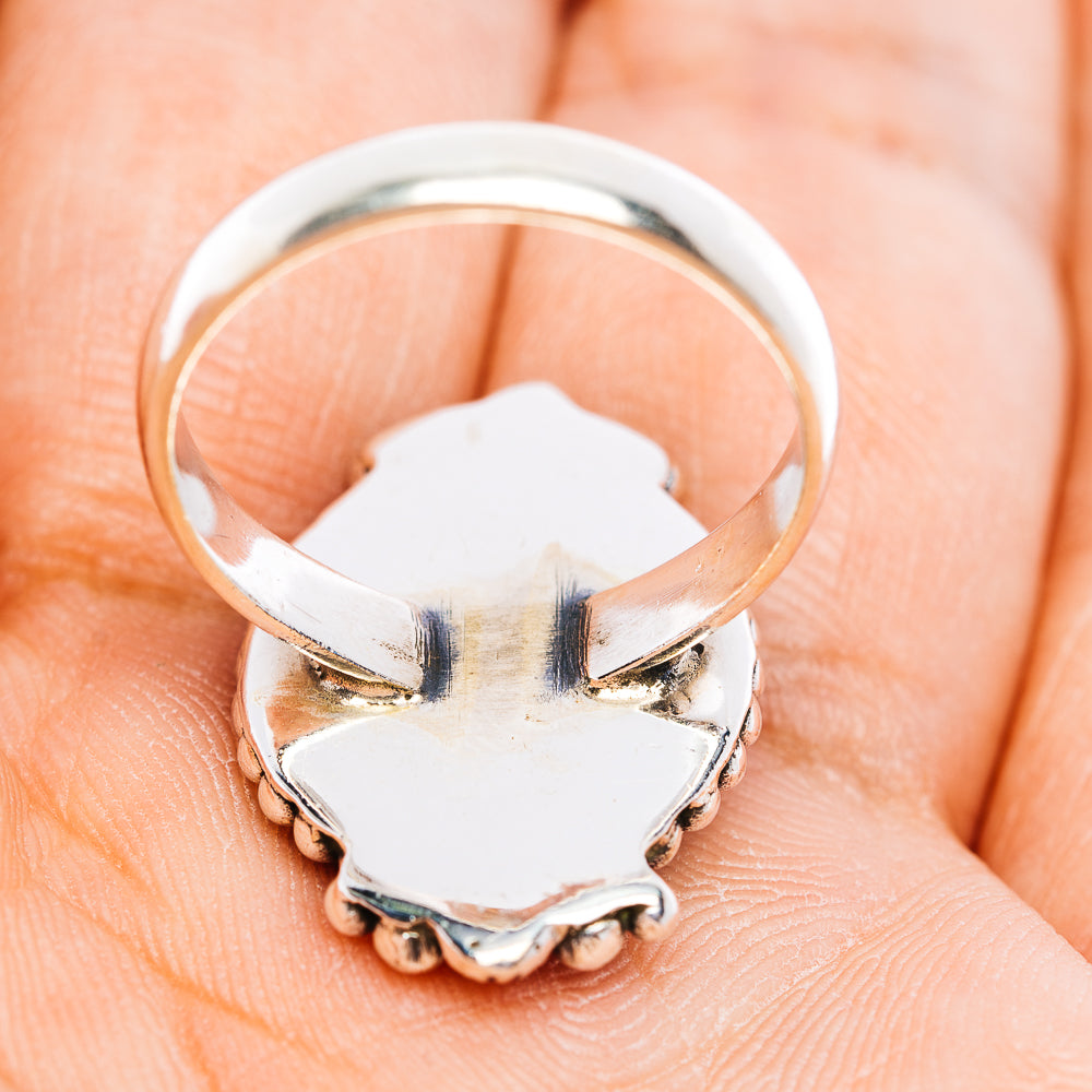 Aurora Opal Ring Size 7.75 (.925 Sterling Silver)