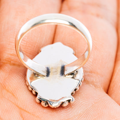 Aurora Opal Ring Size 7.75 (.925 Sterling Silver)