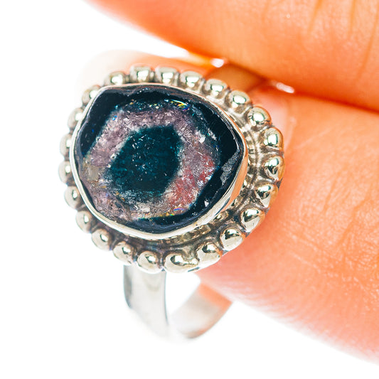 Watermelon Tourmaline Ring Size 6.75 (German Silver)