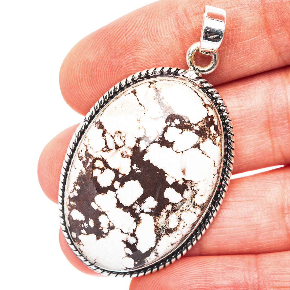 Wild Horse Jasper Pendant 1 7/8" (.925 Sterling Silver)