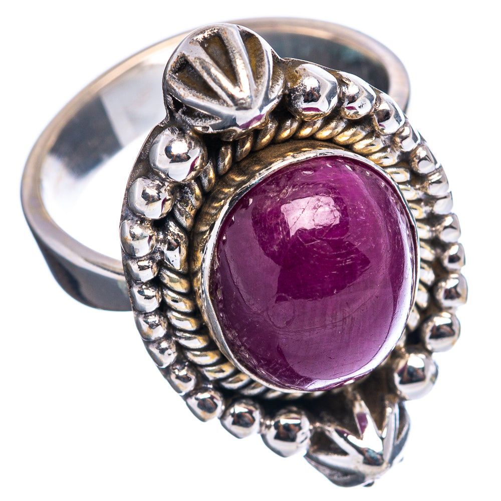20+ ct Premium Star Ruby Ring Size 7 Adjustable (.925 Sterling Silver)