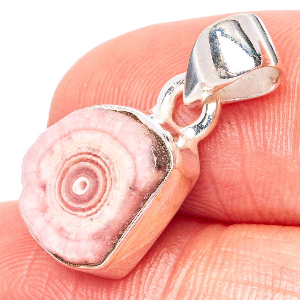 Rare Rhodochrosite Stalactite Pendant 7/8" (925 Sterling Silver) P42949