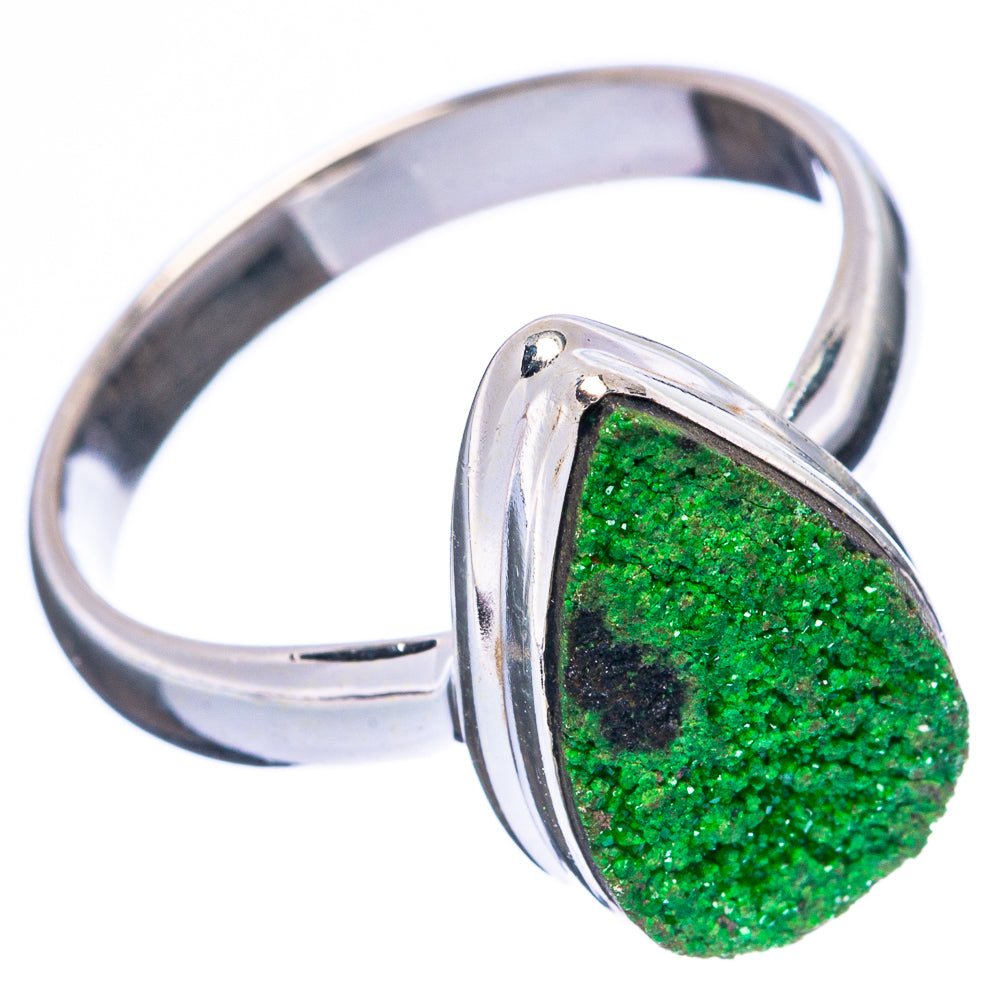 Rare Uvarovite Garnet Ring Size 8.5 (925 Sterling Silver) R4216