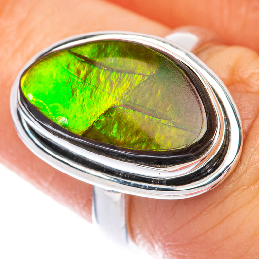 Ammolite Ring Size 5.75 (925 Sterling Silver) R144988