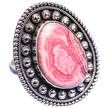 Large Rhodochrosite Ring Size 8 (925 Sterling Silver) R143063