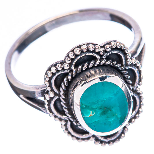 Rare Arizona Turquoise Ring Size 7.5 (925 Sterling Silver) R4490