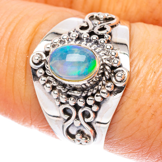 Rare Ethiopian Opal Ring Size 8.25 (925 Sterling Silver) R4392