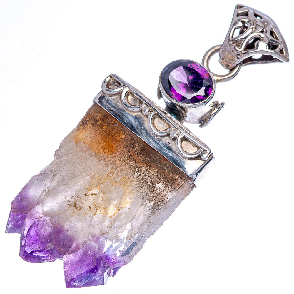 Amethyst Stalactite, Amethyst Pendant 2 1/4" (925 Sterling Silver) P40099