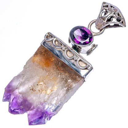 Amethyst Stalactite, Amethyst Pendant 2 1/4" (925 Sterling Silver) P40099