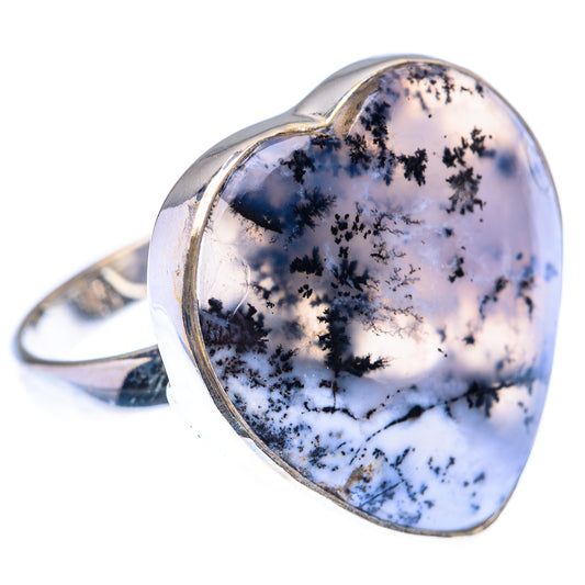 Large Dendritic Opal 925 Sterling Silver Ring Size 9 (925 Sterling Silver) RING140437