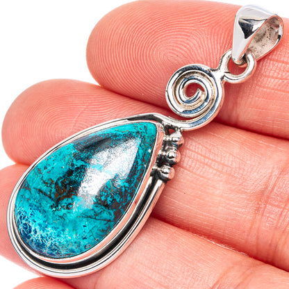 Shattuckite Pendant 1 7/8" (925 Sterling Silver) P41347