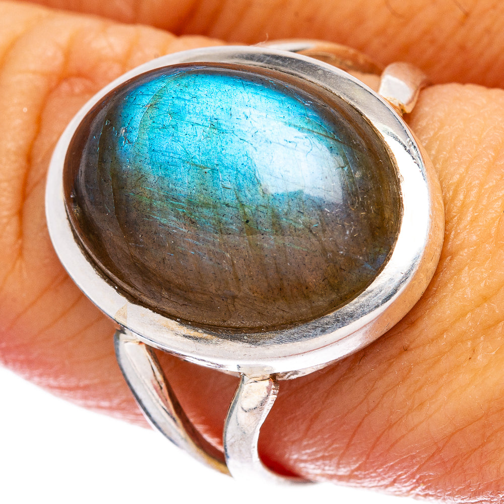 Labradorite Ring Size 8.5 (925 Sterling Silver) R146513