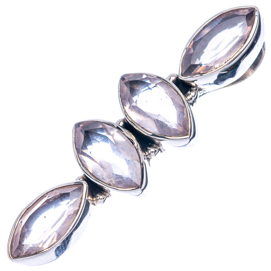 Rose Quartz Dainty Pendant 1 3/8" (925 Sterling Silver) P43580
