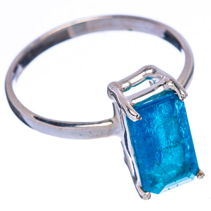 Rare Blue Apatite Ring Size 8 (925 Sterling Silver) R146696