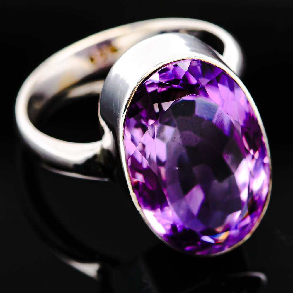 Premium Brazilian Amethyst Ring Size 6 Adjustable (.925 Sterling Silver)