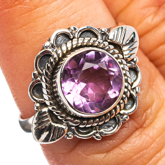 Amethyst Ring Size 6.75 (.925 Sterling Silver)