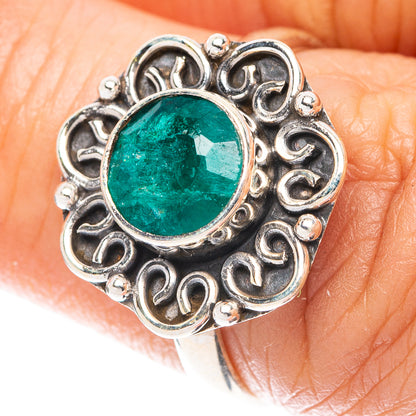 Green Sillimanite Ring Size 6.5 (925 Sterling Silver) R5655