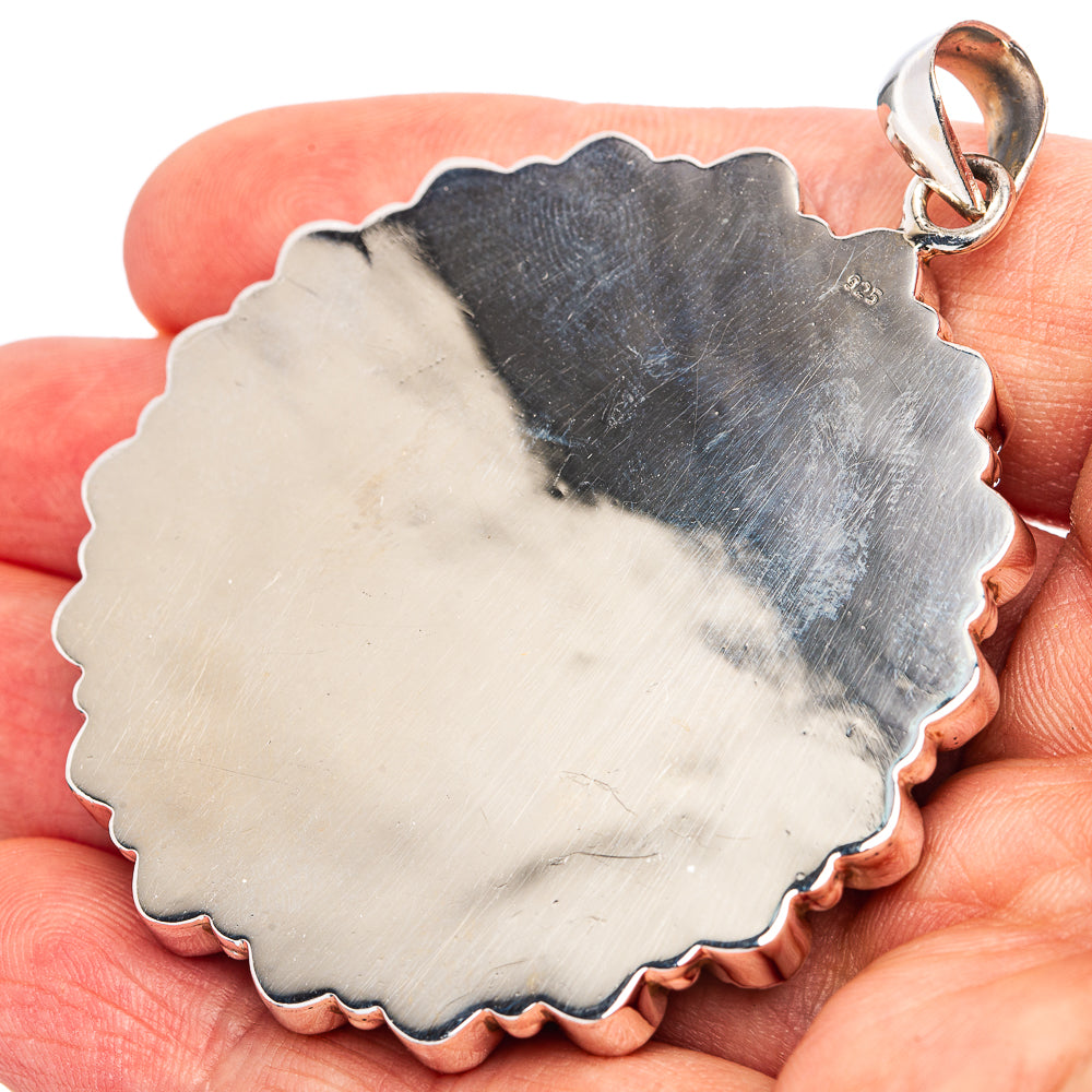 Premium Kingman Turquoise Pendant 2 3/8" (.925 Sterling Silver)