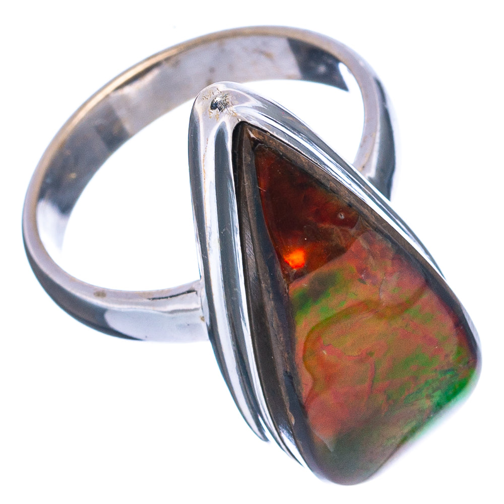 Rare Canadian Ammolite Ring Size 6 (.925 Sterling Silver)
