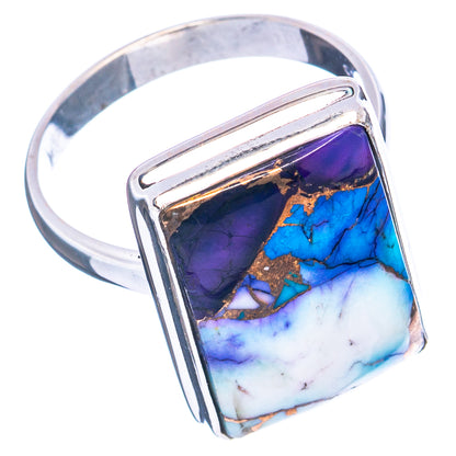 Ice Blue Dahlia Mohave Turquoise Ring Size 9 (.925 Sterling Silver)